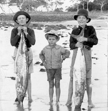Boys With Mackerel 1930s Cropped